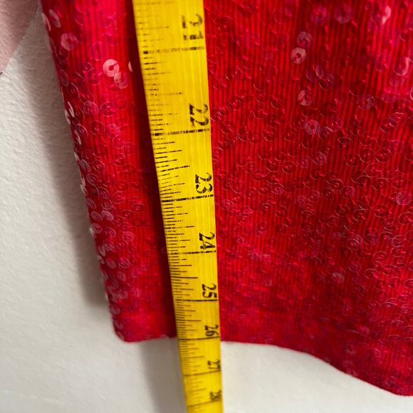 Express Pink Sequin Tank Top Women’s Small Y2K 2000s Glam - Picture 6 of 7